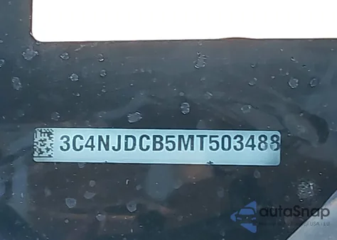 2021 Jeep Compass Limited из США, поврежденный, VIN 3C4NJDCB5MT503488